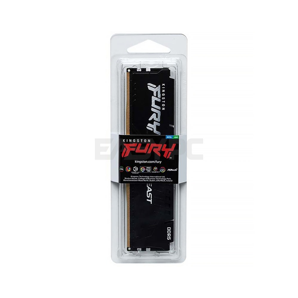 Kingston Fury Beast 16gb 1x16 5200MT/s Ddr5 Memory Black – EasyPC