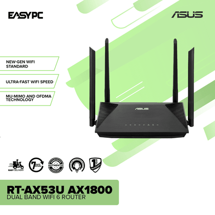 ASUS RT-AX53U AX1800 Dual Band WiFi 6 Router