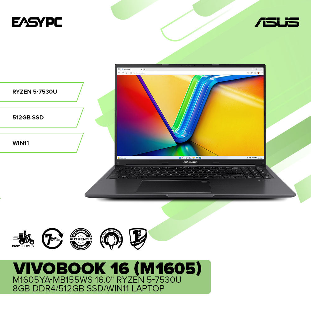 ASUS Vivobook 16 (M1605)｜Laptops For Home｜ASUS Philippines