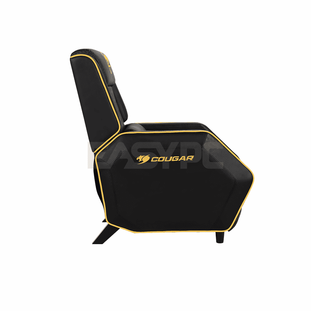 Cougar Gaming Sofa Ranger, Steel-Frame, Breathable Pvc Leather, 160°  Recliner System, 160Kg Weight Capacity, Black
