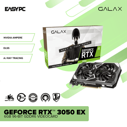 GALAX GeForce RTX™ 3050 EX 6gb 96-Bit GDDR6 Videocard