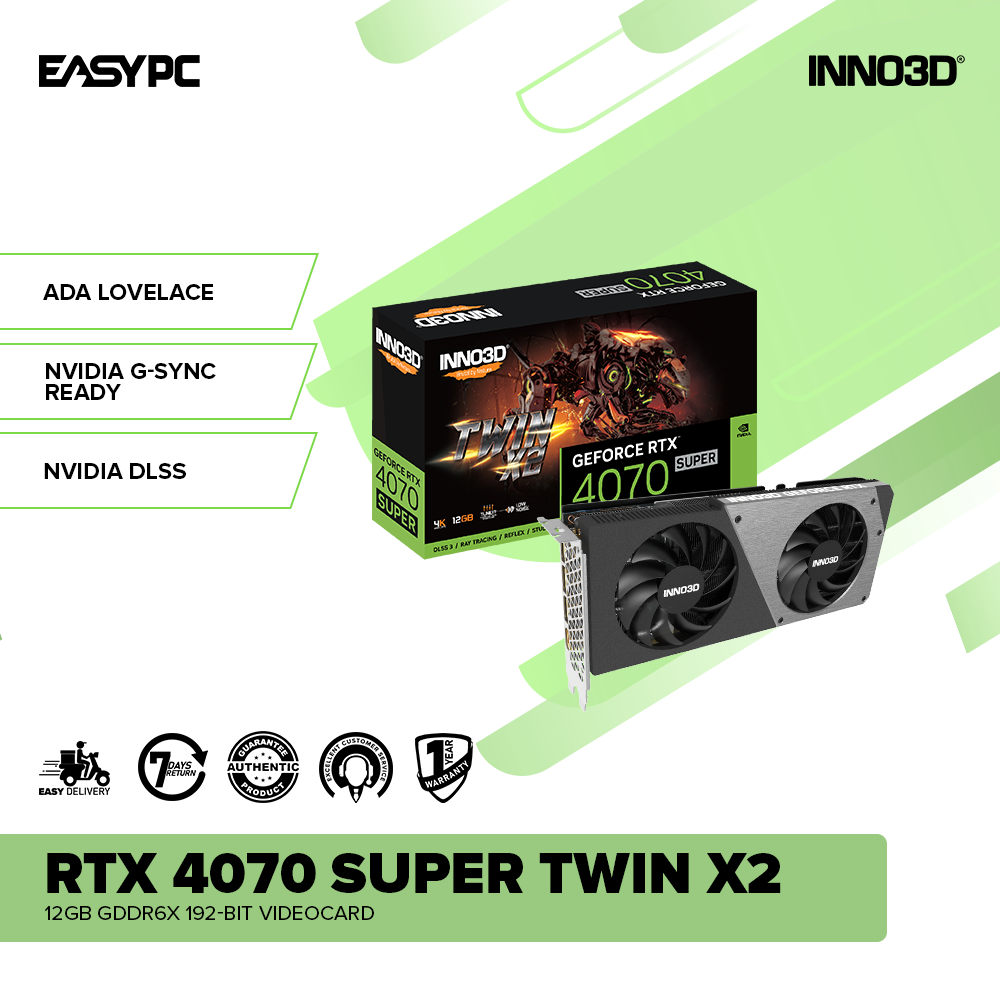 INNO3D GeForce RTX 4070 Super Twin X2 12gb GDDR6X 192-bit