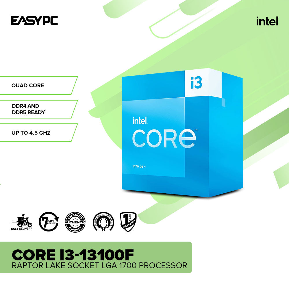 Intel Core i3-13100F Raptor Lake Socket LGA 1700 Processor – EasyPC