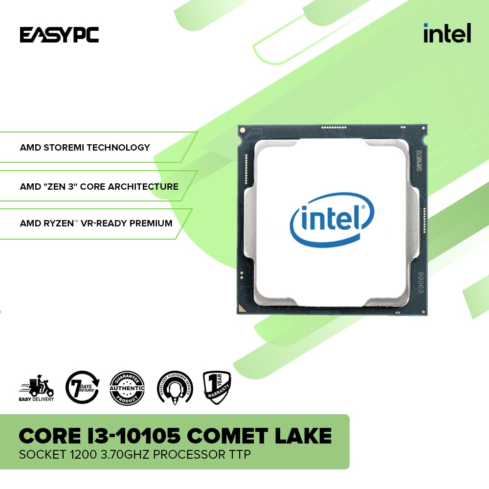 Intel Core I3-10105 Comet Lake Socket 1200 3.70GHz Processor TTP – EasyPC