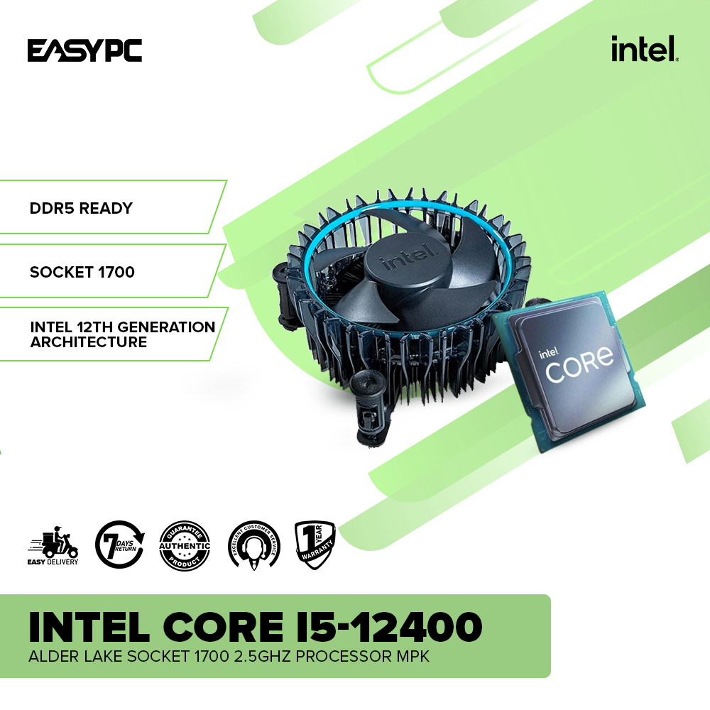 Intel Core I5-12400F Alder Lake Socket 1700 2.5GHz Processor – EasyPC
