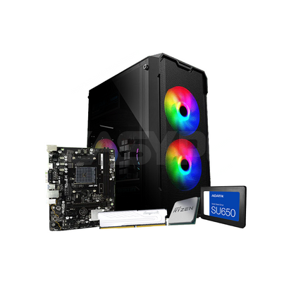 AMD Ryzen 5 5500GT High-Performance Productivity Desktop - 6 Core Zen 3 Business Computer | 8GB DDR4 256GB SSD KIT.9775