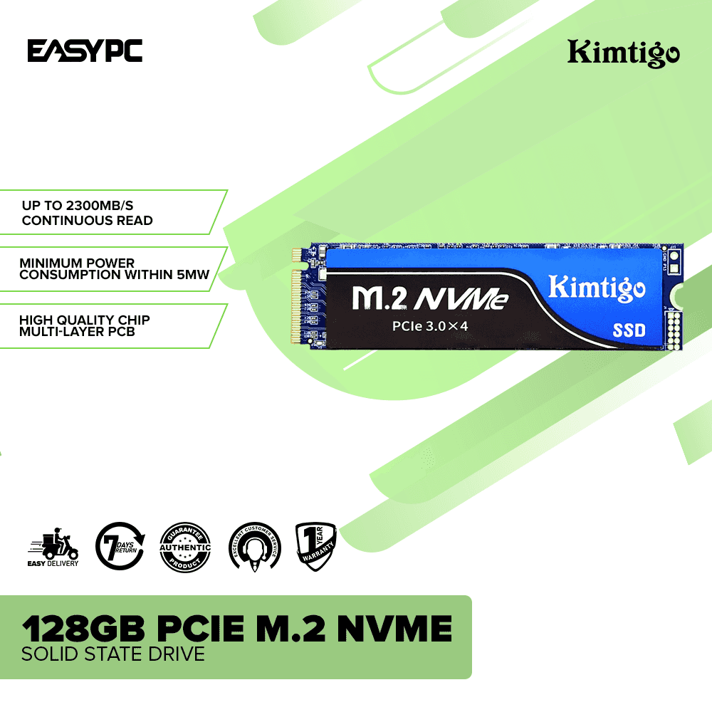 Kimtigo KTP-650 NVMe PCIe Gen3x4 SSD 128GB/256GB/512GB/1TB, 50% OFF