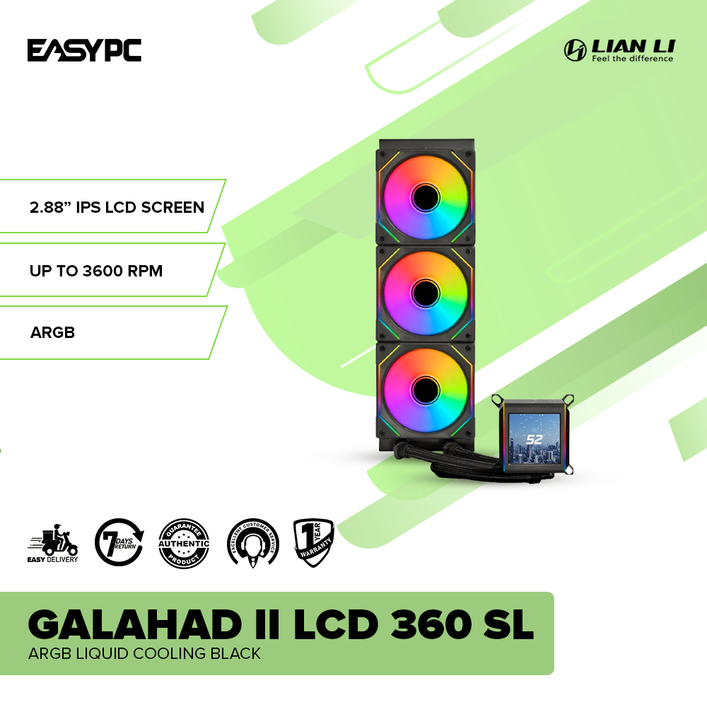 Lian Li Galahad II LCD 360 SL Infinity ARGB Liquid Cooling Black – EasyPC