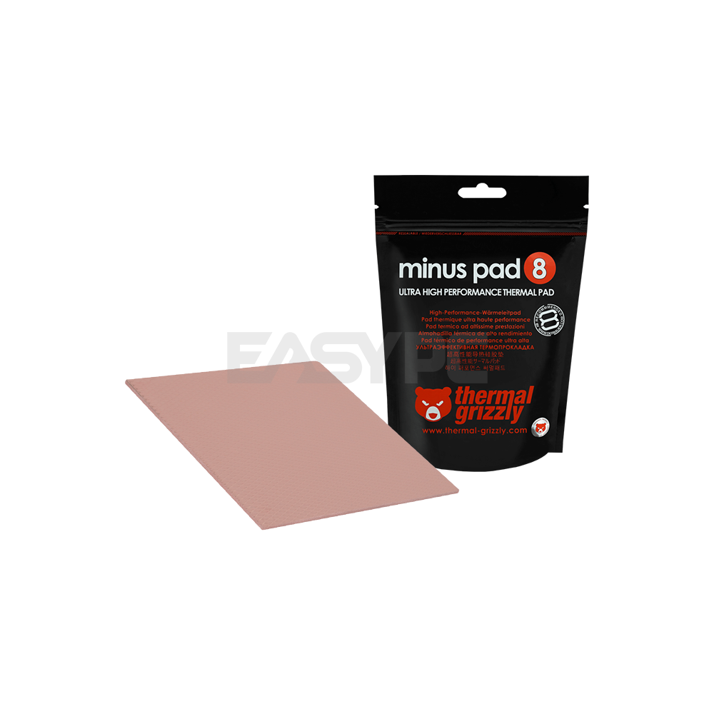 Thermal Grizzly Minus Pad 8 - Wärmeleitpad 100x100x1,0mm Für Elektronik