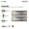 Avexir  Core 2 16gb 2x8 3200mhz Ddr4 2c2c RGB Memory Light Gray