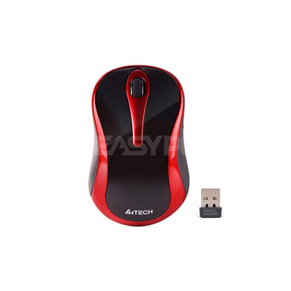 A4Tech G3280N, 1200 DPI, Power Saving, Silen Clicks, 16-in-One gestures, Auto Power Saving, Wireless Optical Mouse Red