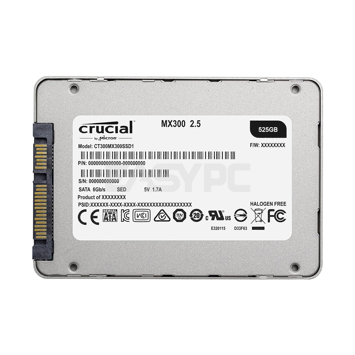 Crucial MX300 Solid State Drive 525gb SATA 2.5 – EasyPC