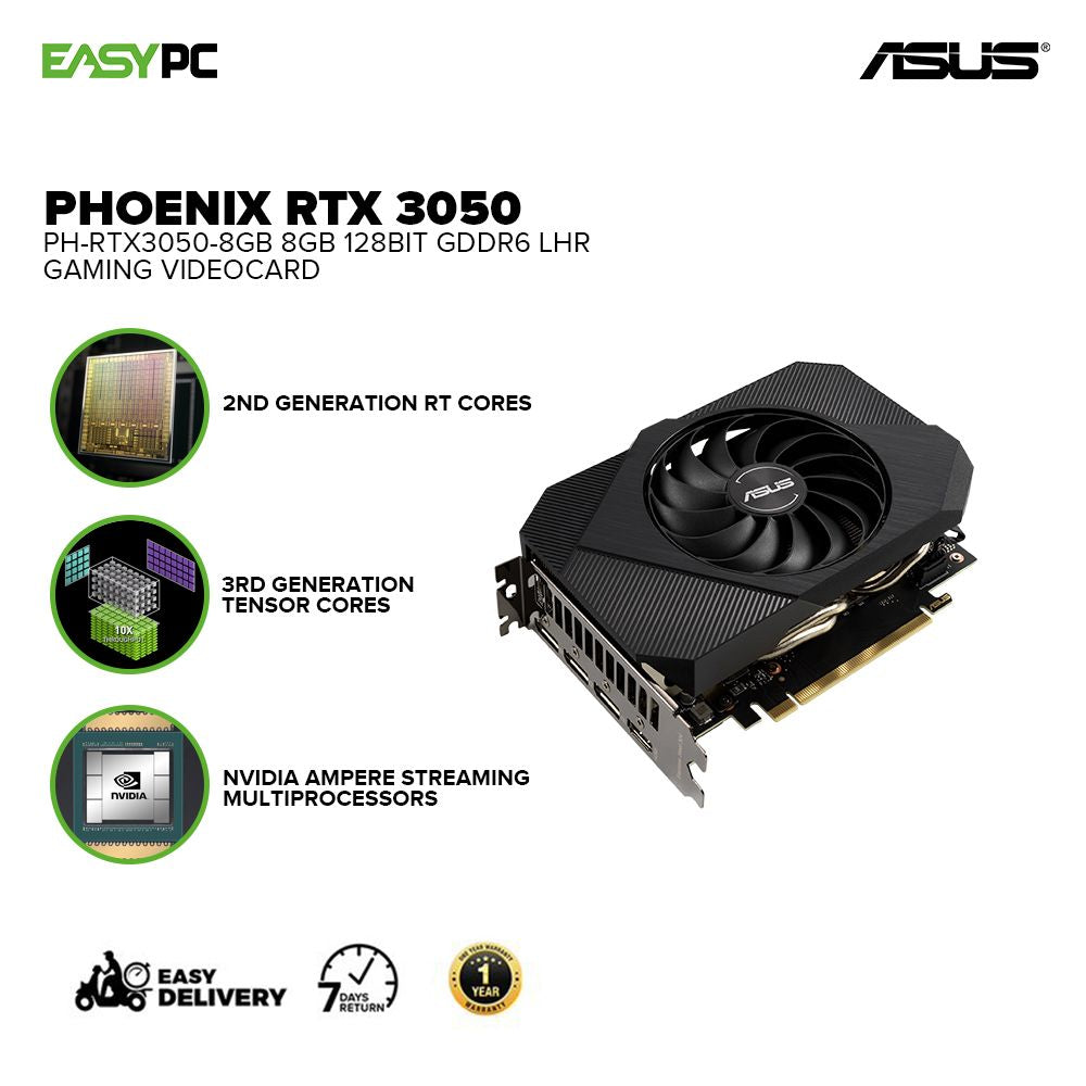 Asus Phoenix Rtx 3050 PH-RTX3050-8GB 8gb 128bit GDdr6, 2nd