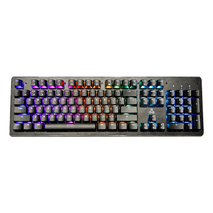 Rakk Kimat XT.LE RGB Mechanical Gaming Keyboard, Outemu Blue Switches for Clicky Sound while typing, 14 Lighting Modes, 104 Keys Gaming Keyboard
