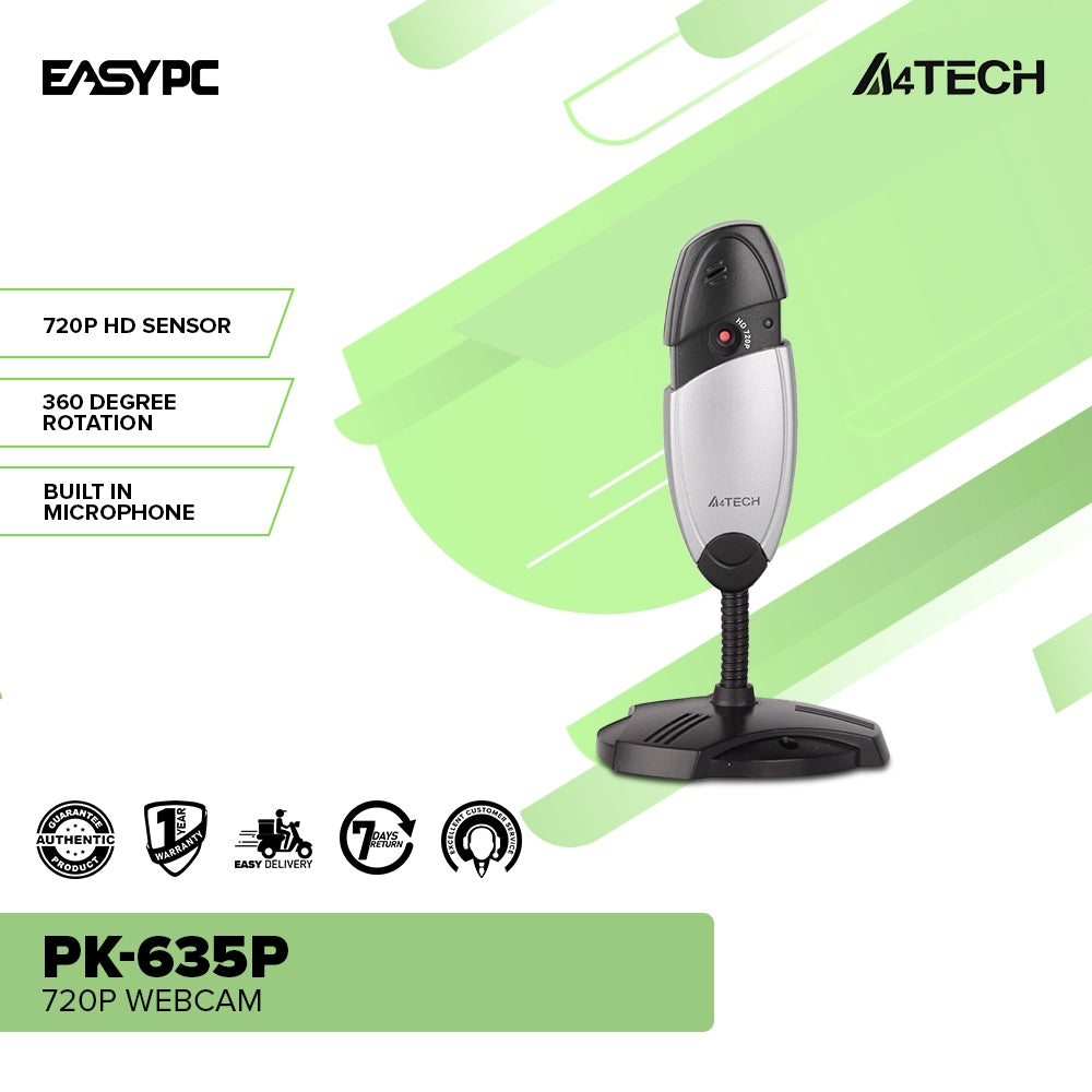 A4tech PK-635P 720P Built in Microphone USB Webcam – EasyPC