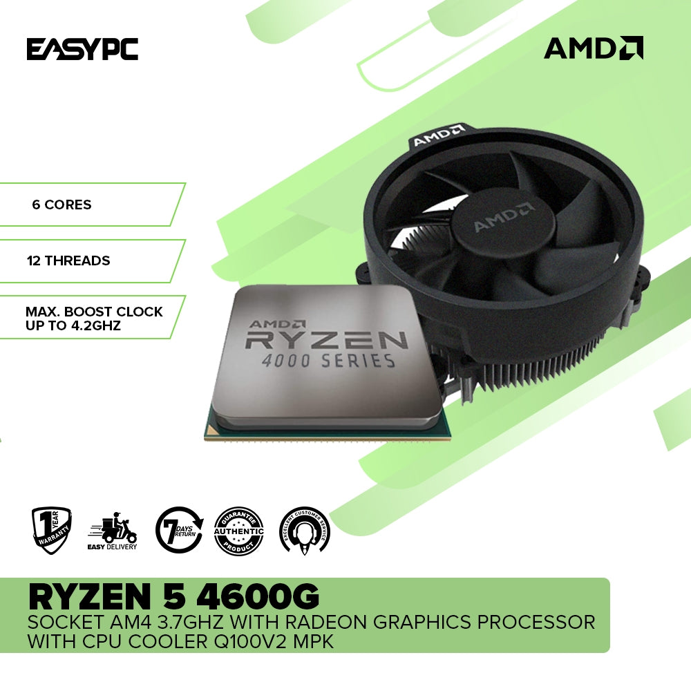 EasyPC | AMD Ryzen 5 5600G Socket Am4 3.9GHz with Radeon Vega 7 Processor  with AMD OEM FAN MPK