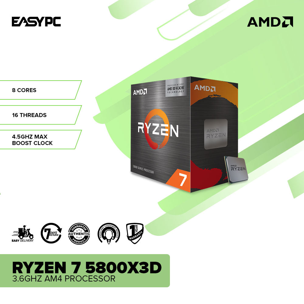 AMD AM4 Ryzen 7 5800X3D CPU - Processor 