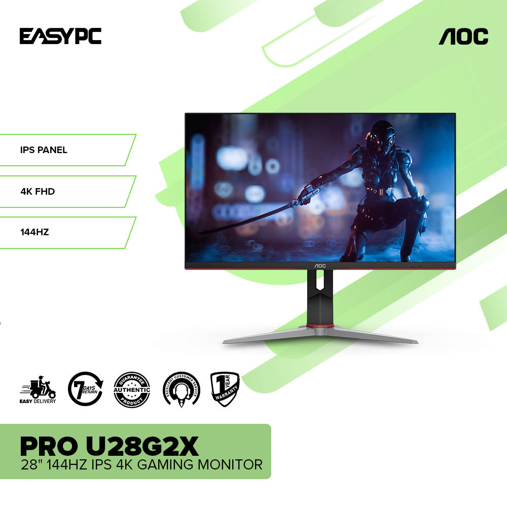AOC PRO U28G2X 28 144Hz IPS 4K Gaming Monitor – EasyPC
