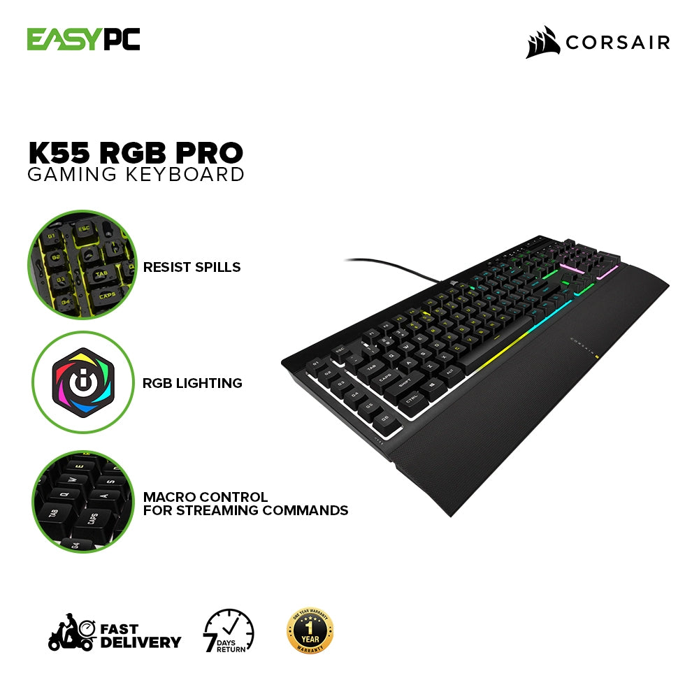 K55 RGB PRO Gaming Keyboard