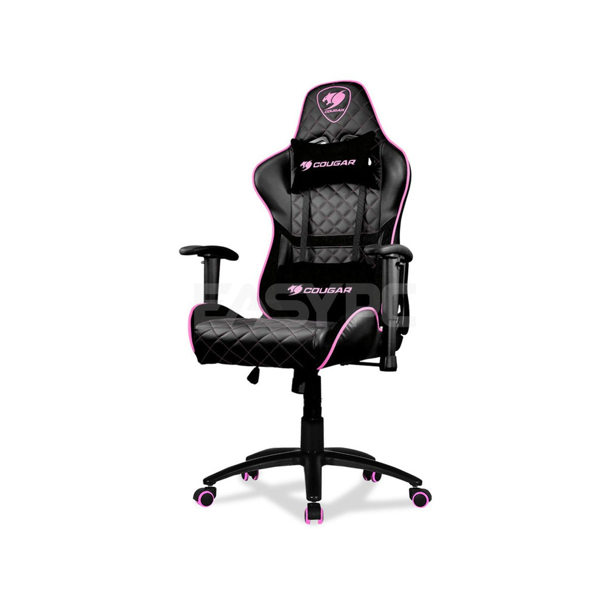 Gaming chair pink deals and black