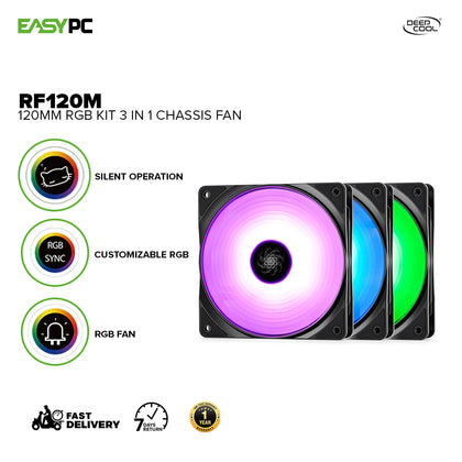 Deepcool RF120M 120MM Chassis Fan RGB Kit