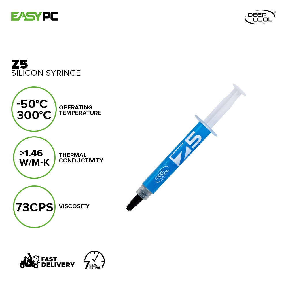 Deepcool Z5 Silicon Thermal Paste Syringe EasyPC