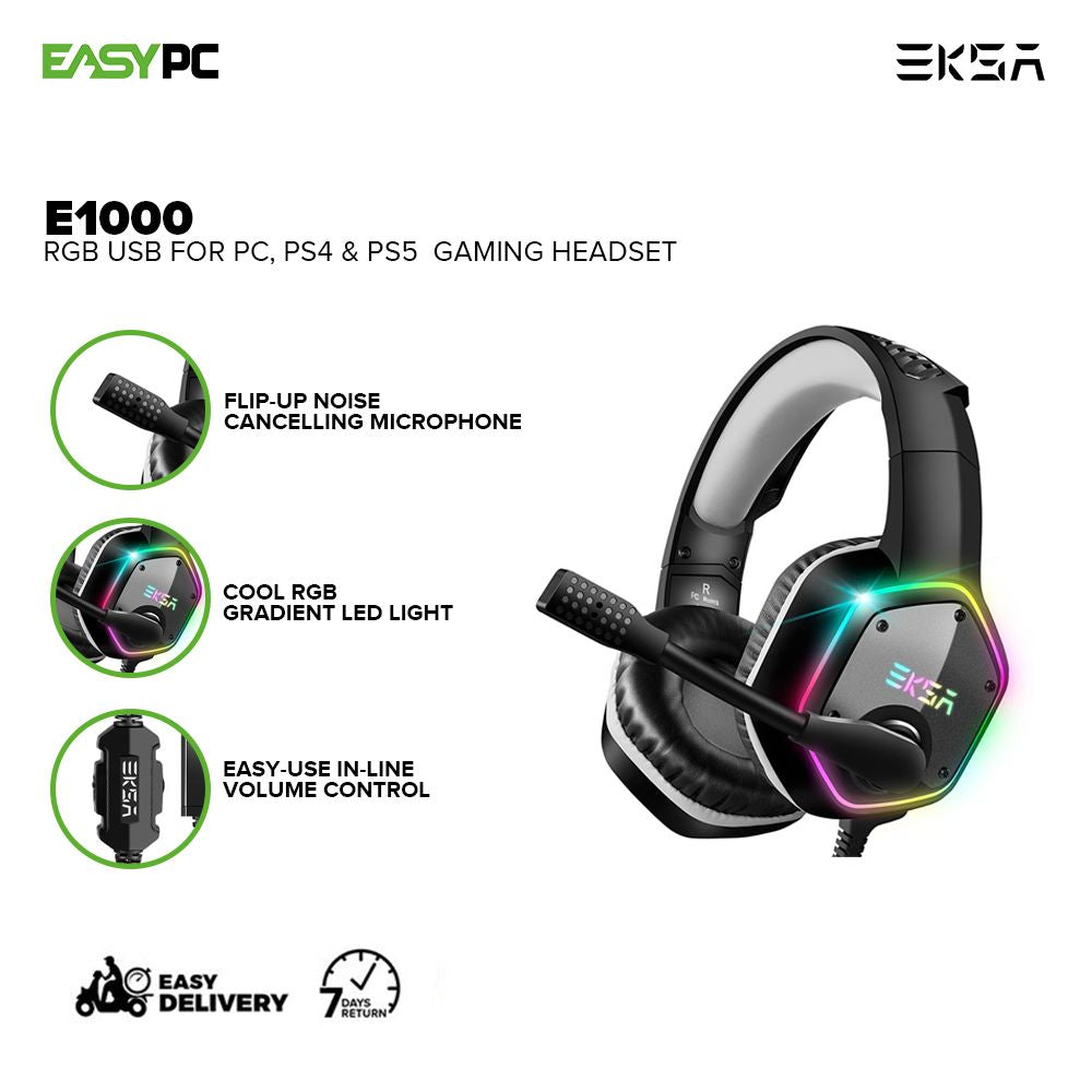 Eksa pc best sale rgb gaming headset