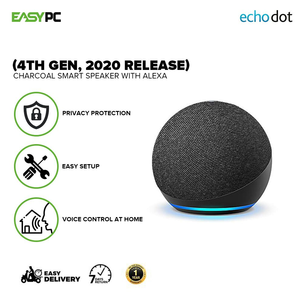  Echo Pop  Full sound compact smart speaker with Alexa -  Charcoal + 4 months of  Music Unlimited FREE : Everything Else