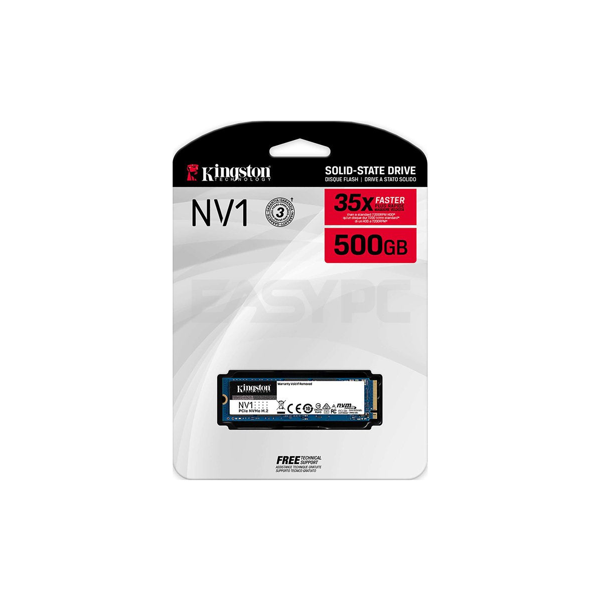 Kingston NV2 2TB M.2 2280 NVMe Internal SSD | PCIe 4.0 Gen 4x4 | Up to 3500  MB/s | SNV2S/2000G, White