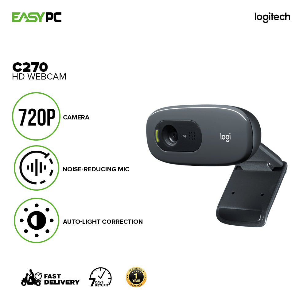 Webcam Logitech HD C270 - Appels Vidéo sur PC DUB0101 - Sodishop Côte  d'Ivoire