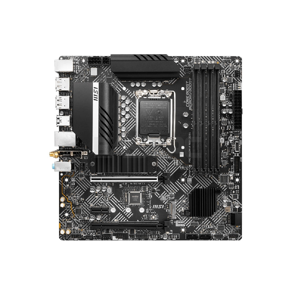 MSI Pro B660M-A WIFI Socket LGA 1700 Supports DDR4 Memory, up to