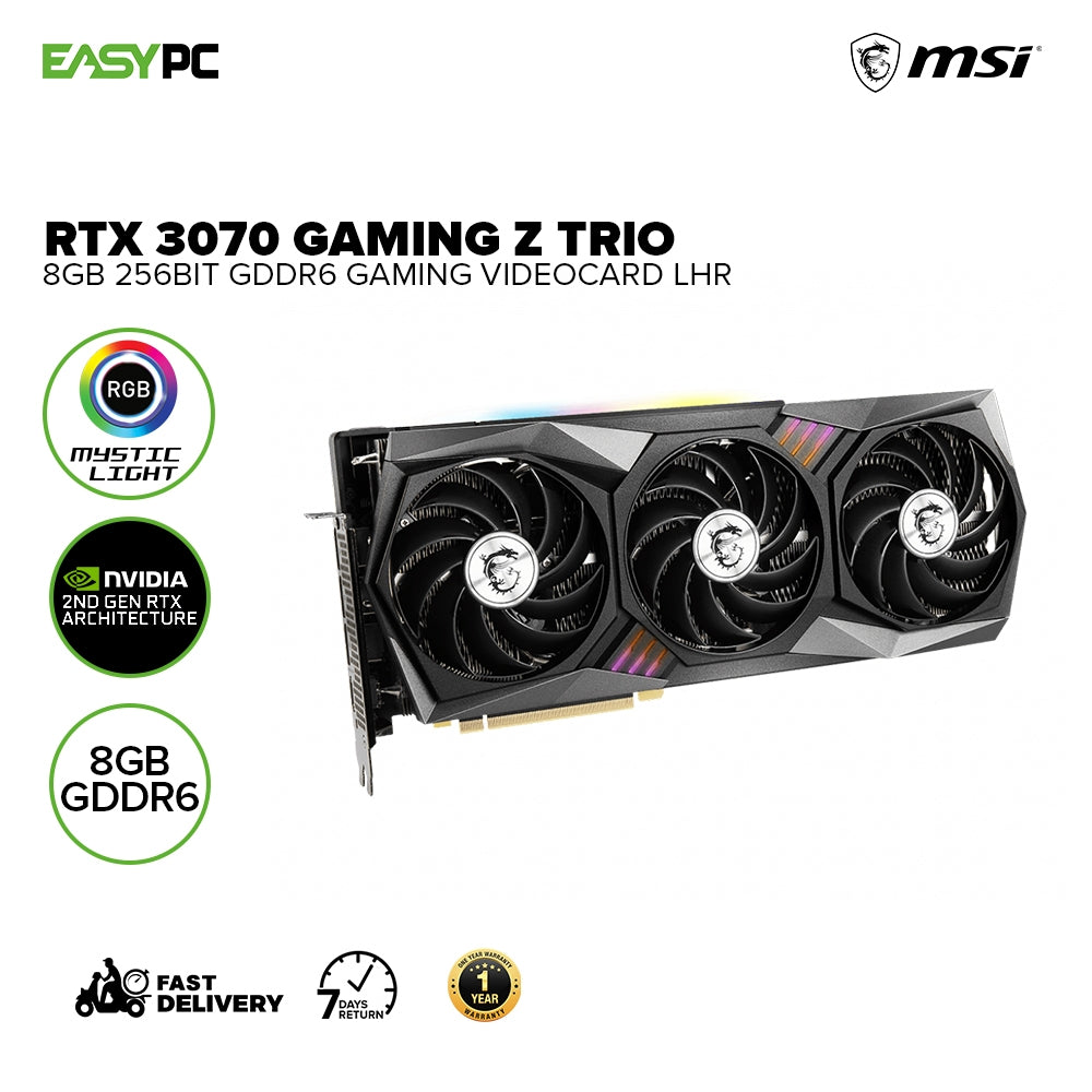 Msi NVIDIAÂ® GeForce RTXÂ™ 3070 Gaming Z Trio 8gb 256bit GDdr6 Gaming ...
