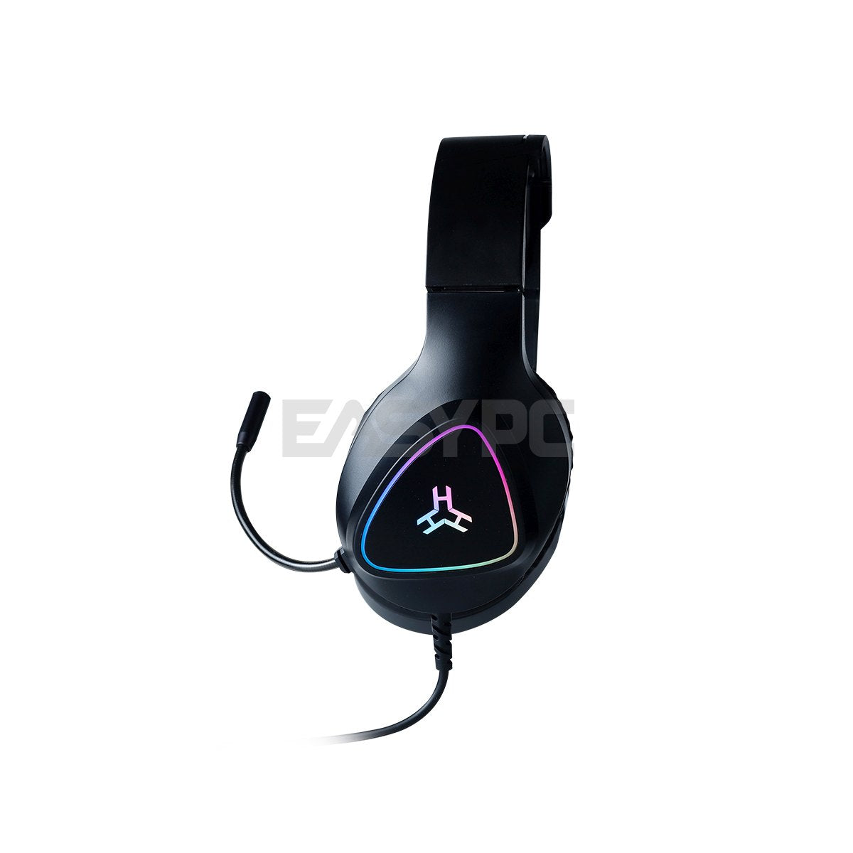 RAKK HUNI Wired RGB Black and White Gaming Headset EasyPC