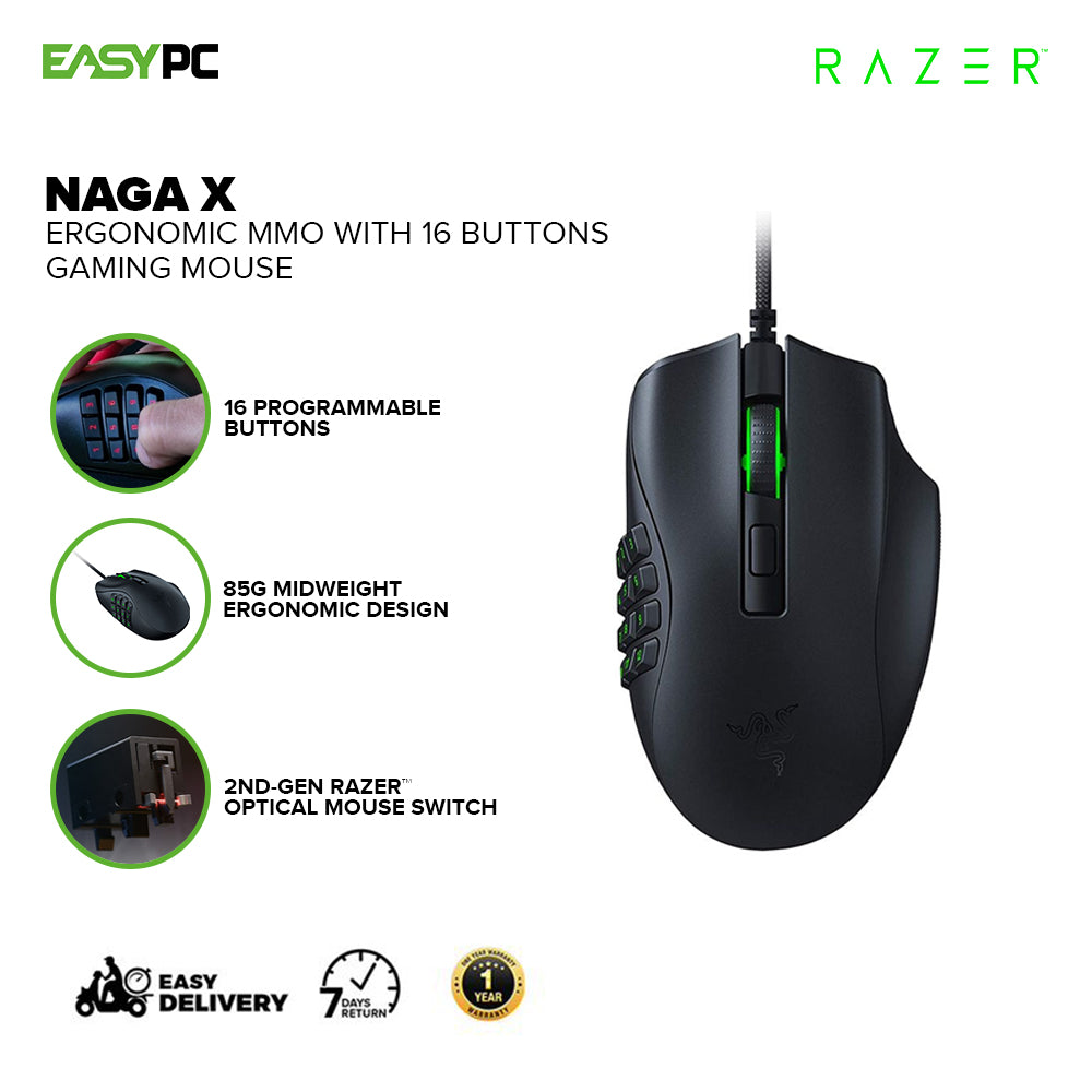 MMO Gaming Mouse - Razer Naga X