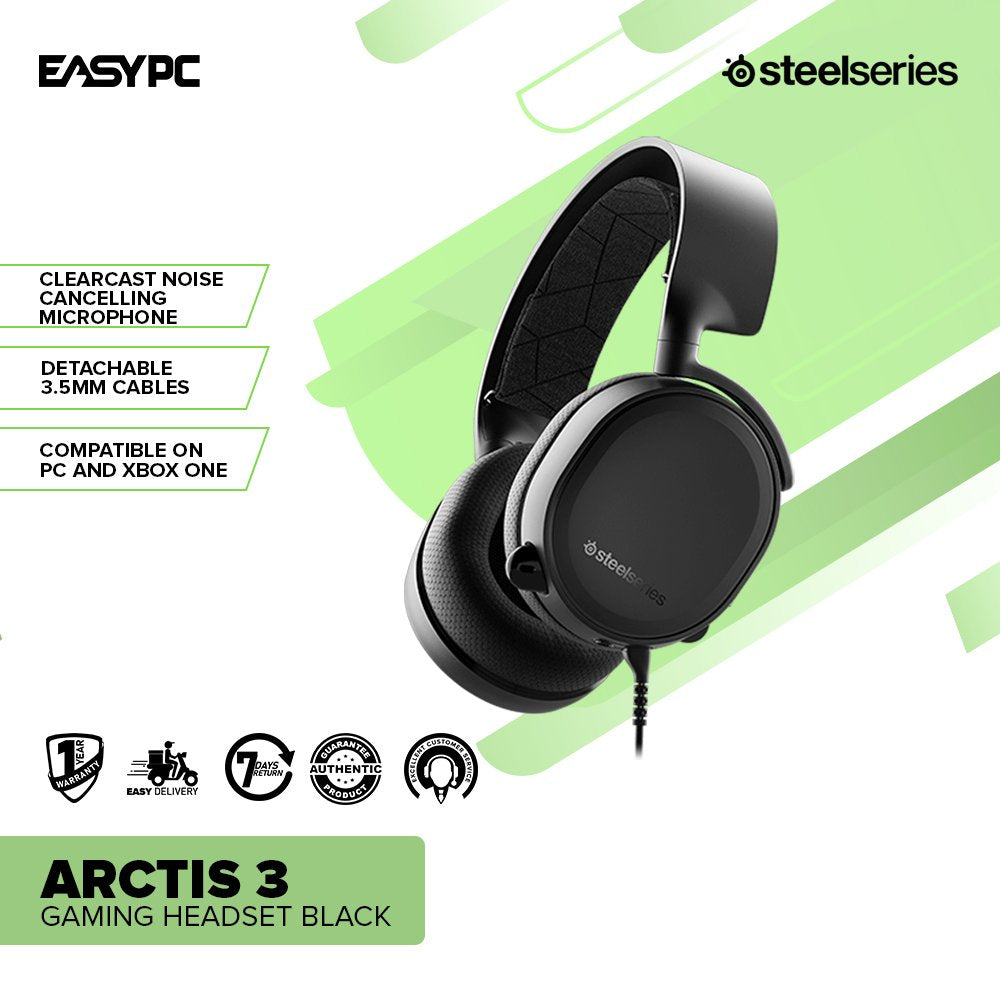 SteelSeries Arctis 3 Gaming Headset Black EasyPC