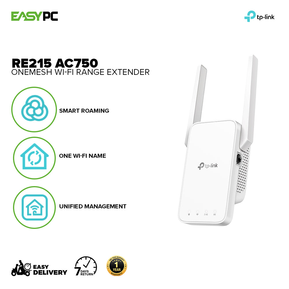 TP-Link RE215 AC750 OneMesh Wi-fi Range Extender – EasyPC