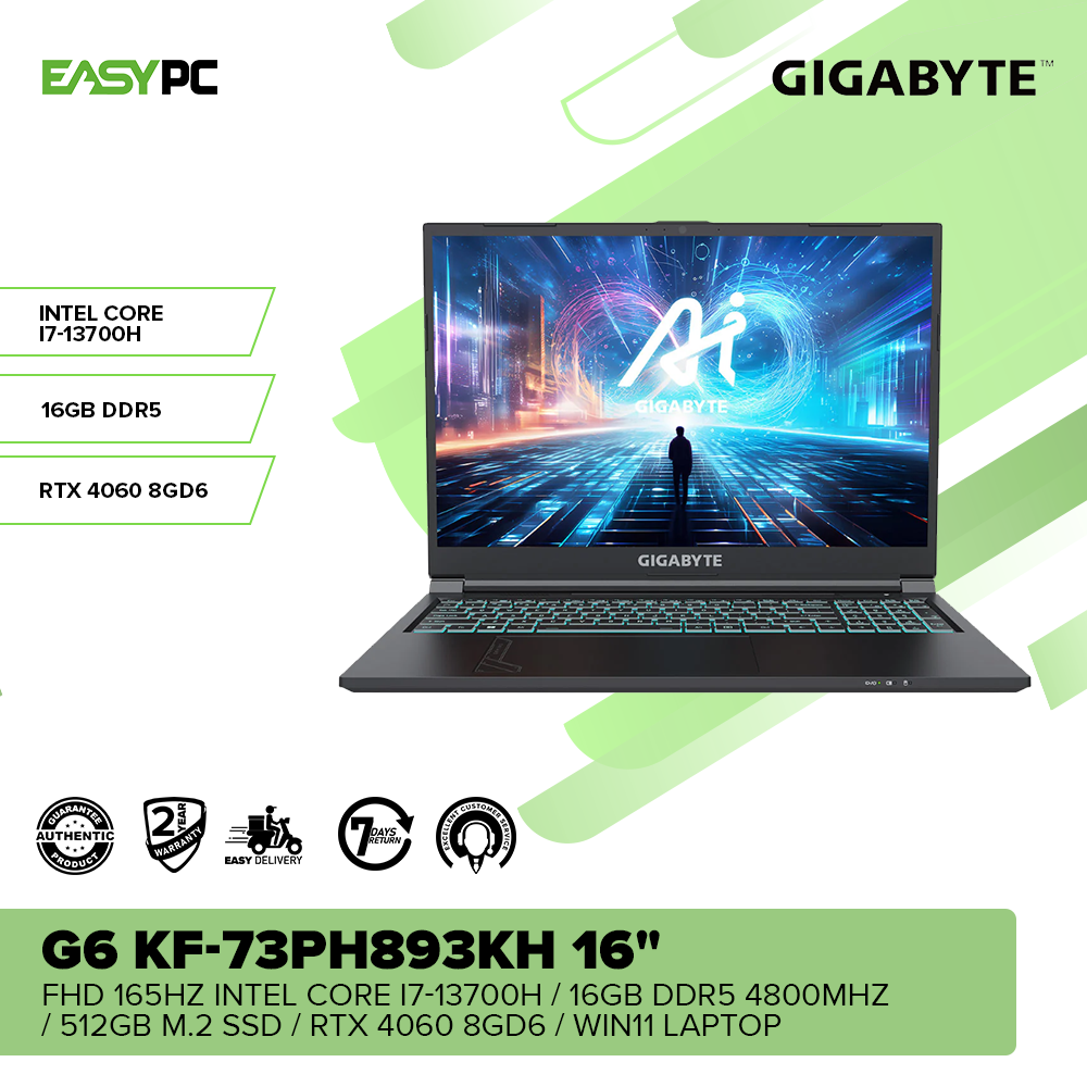 Gigabyte G6 KF-73PH893KH 16 Gigabyte G6 KF-73PH893KH 16