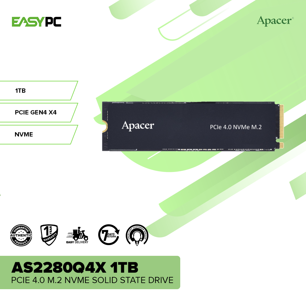 Apacer AS2280Q4X 1TB PCIe 4.0 M.2 NVMe Solid State Drive – EasyPC