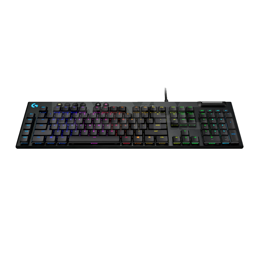 Logitech G813 Low Profile Gaming Mechanical Keyboard - Front View