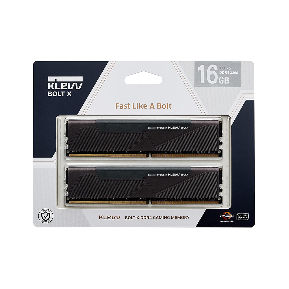 Klevv Bolt X 16GB 2x8 () 3200MHz DDR4 Memory Black RAM – EasyPC