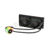 1stplayer CC240 ARGB AIO CPU Liquid Cooler w/ Temp Display Black-c