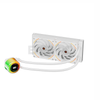 1stplayer CC240 ARGB AIO CPU Liquid Cooler w/ Temp Display White-b