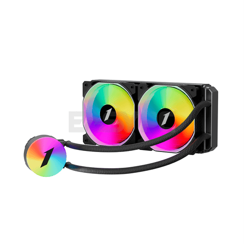 1stplayer Thunderstorm TS2 240 ARGB AIO CPU Liquid Cooler Black-a