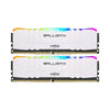 Crucial Ballistix 16GB 2x8 Ddr4 3200Mhz RGB Gaming Memory White - EOL