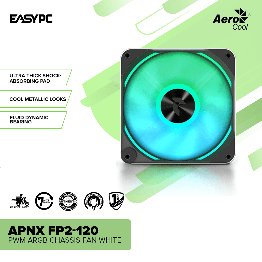 Aerocool APNX FP2-120 PWM ARGB Chassis Fan White