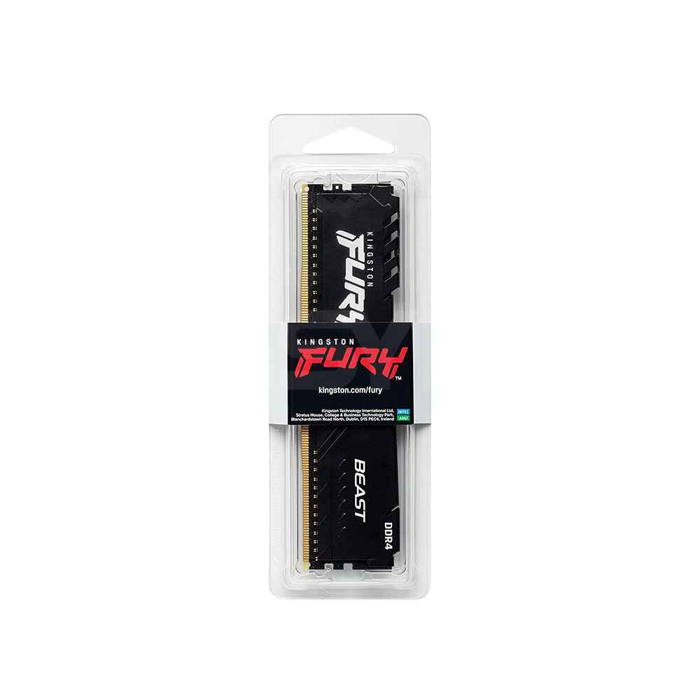 Kingston Fury Beast 16gb KF432C16BB1/16 1x16 3200MHz Ddr4 Memory Black