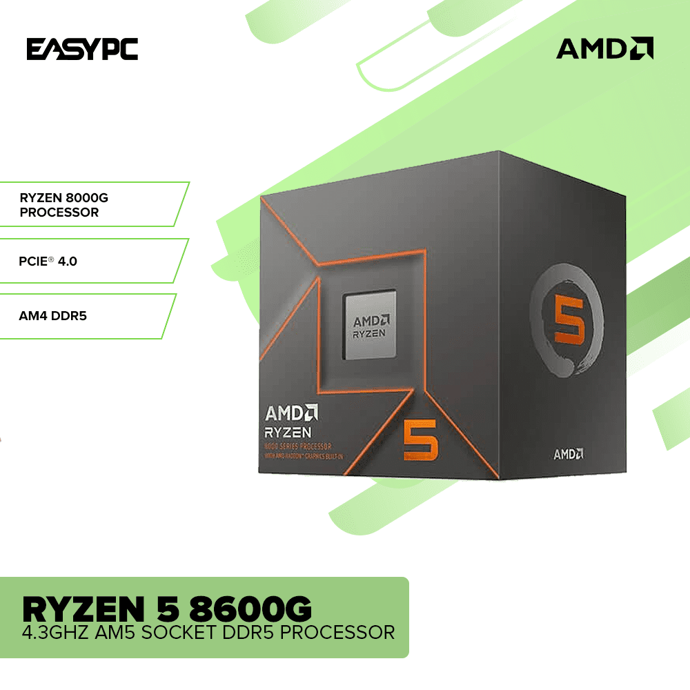 AMD Ryzen 5 8600G 4.3GHz AM5 Socket DDR5 Processor – EasyPC