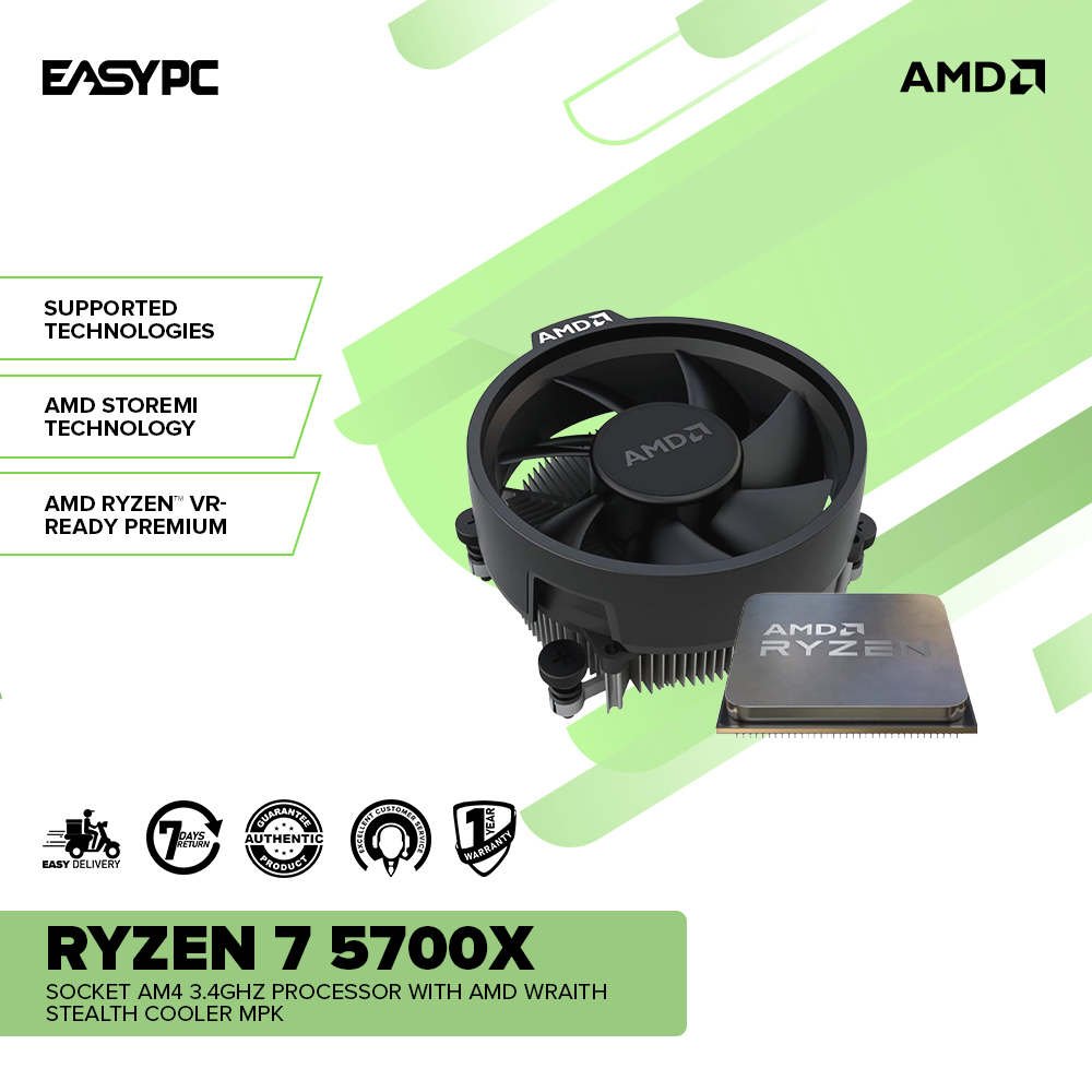AMD Ryzen 7 5700X Socket AM4 3.4GHz Processor 