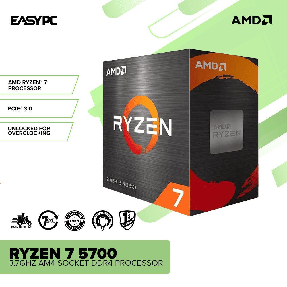 AMD Ryzen 7 5700 3.7GHz AM4 Socket DDR4 Processor
