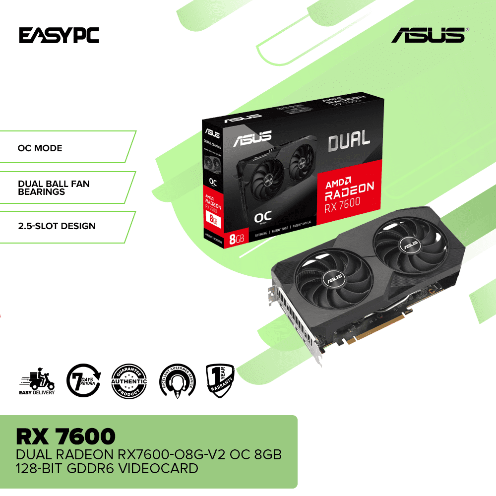 ASUS Radeon RX7600 幼 DUALRX7600O8GV2中古 売買されたオークション 